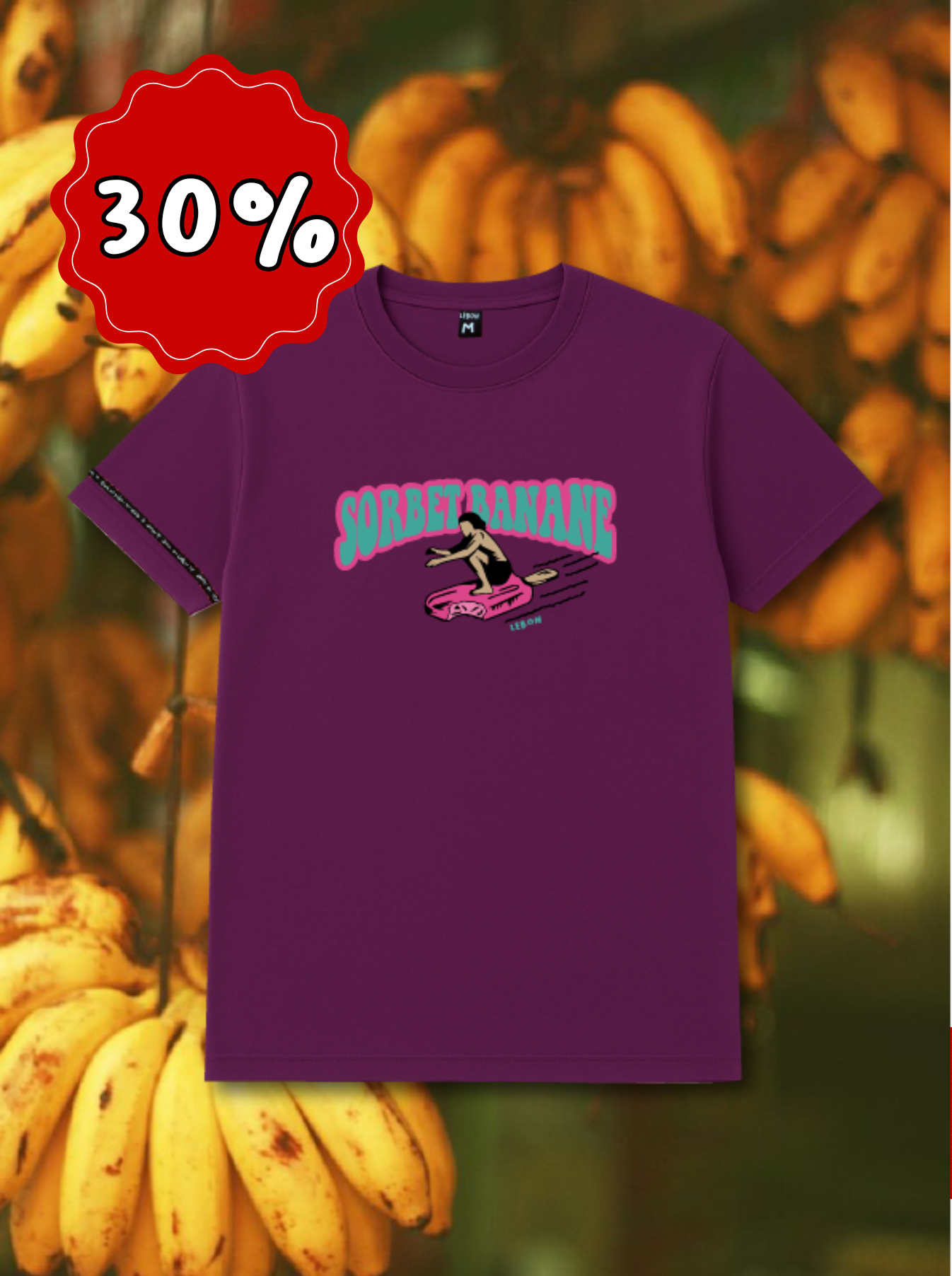 T SHIRT SORBET BANANE