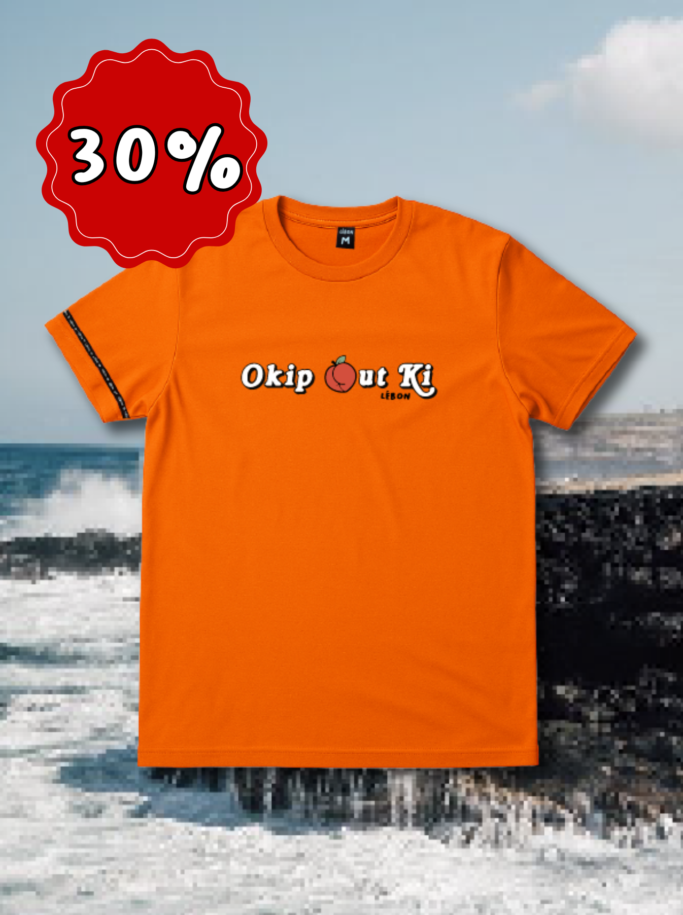 T SHIRT OKIP OUT KI ORANGE