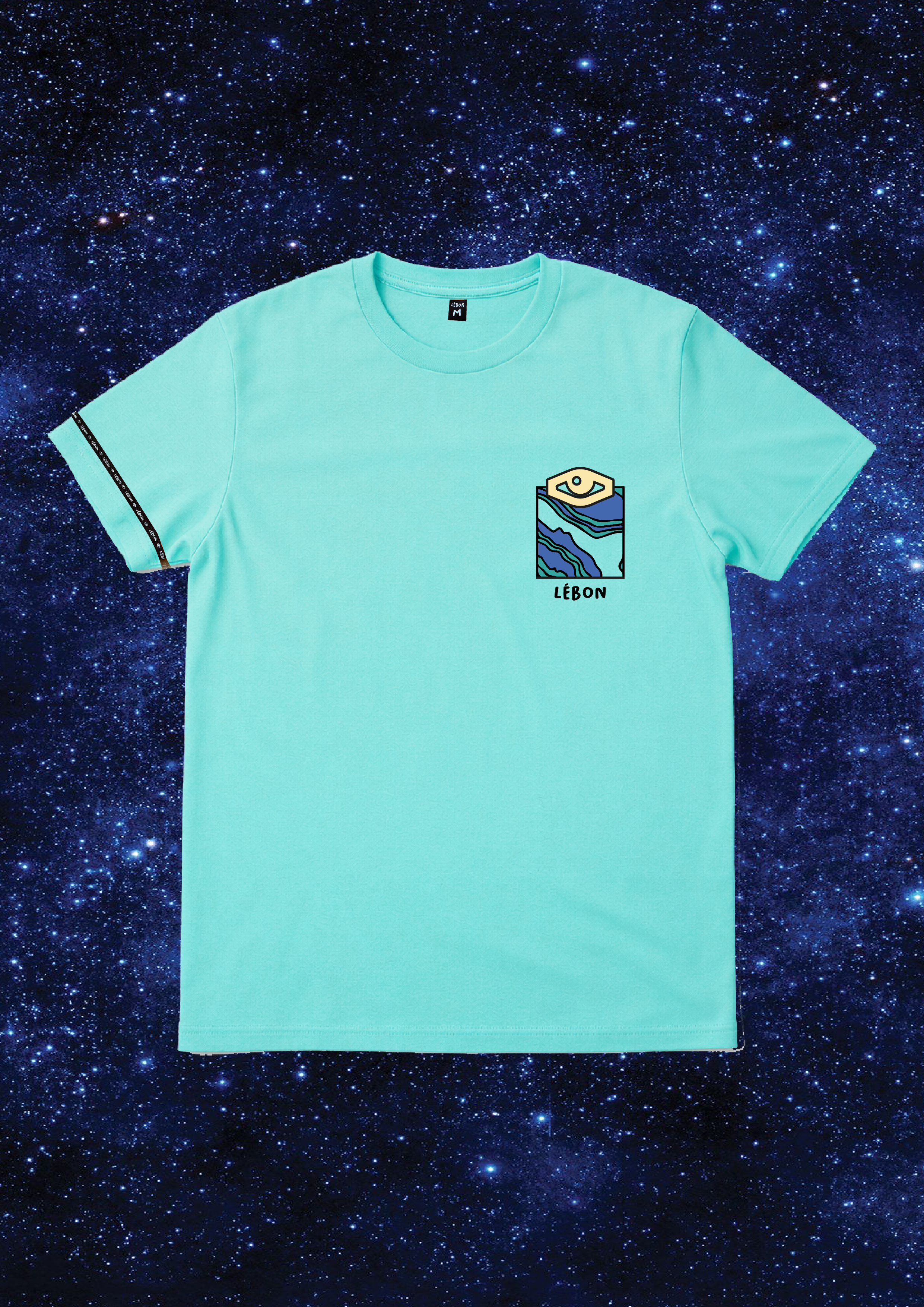 T-SHIRT COSMIC BLEU