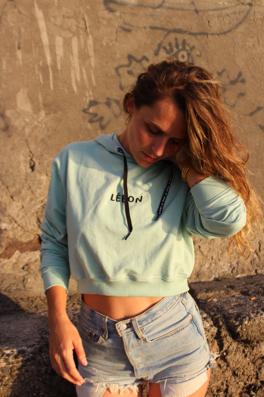 CROP SWEAT VERT